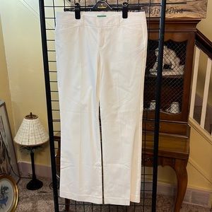 ❤️Lilly Pulitzer NWT White Palm Beach Fit Society Pants.  Size 8.